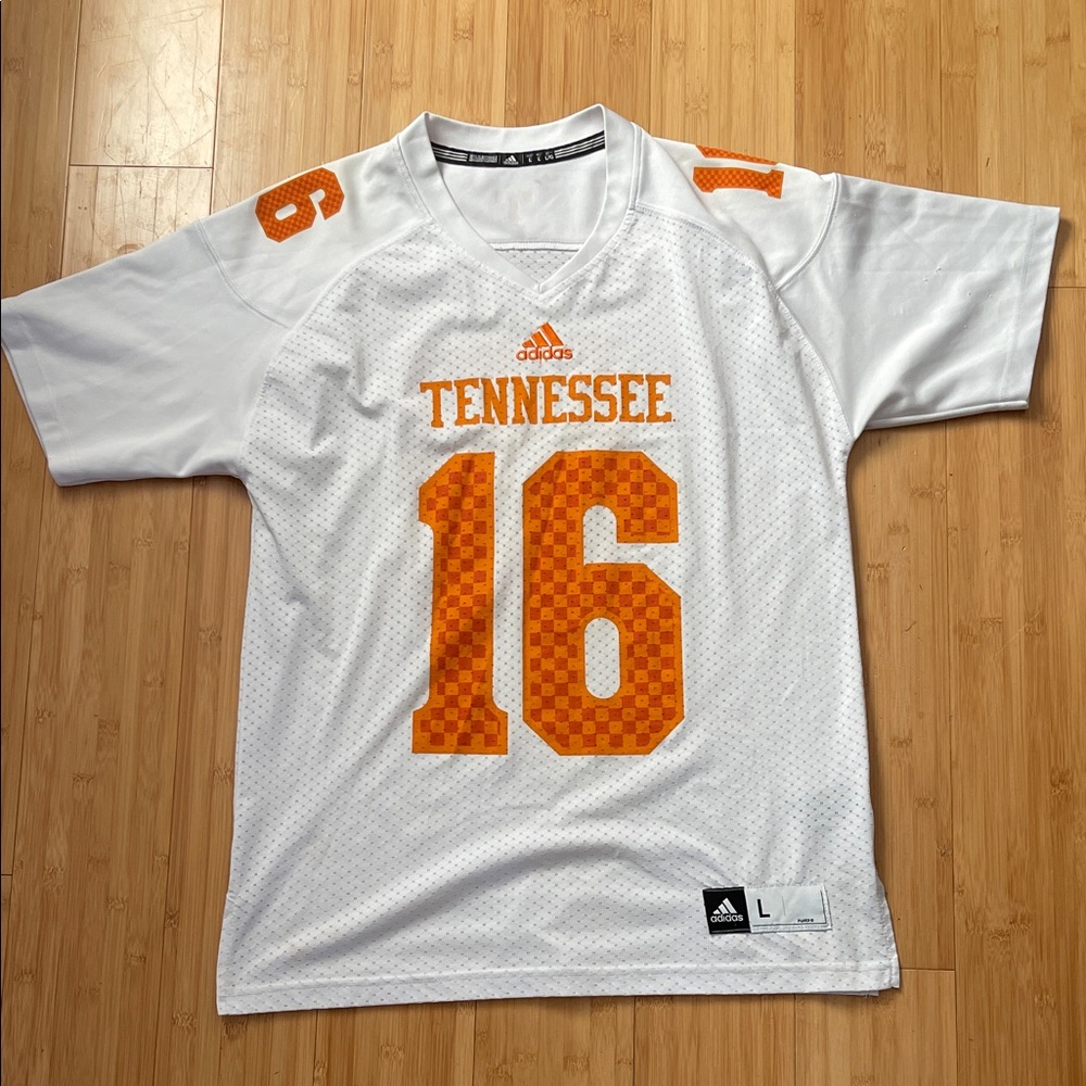 Adidas White University of Tennessee Jersey #16